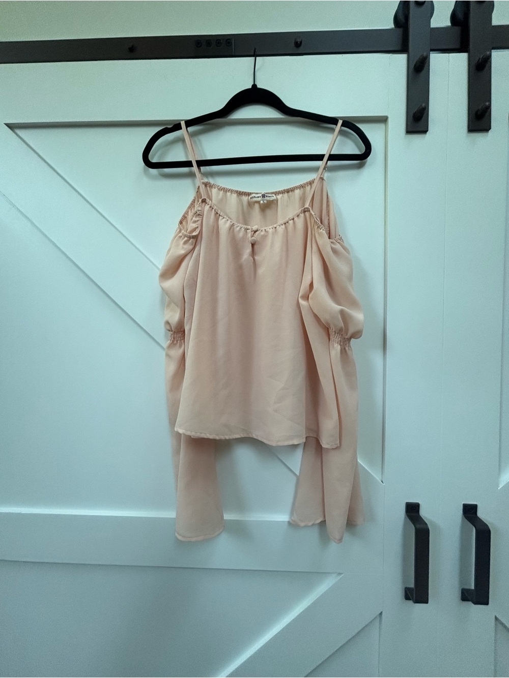 Altar'd State Pale Blush Cold-Shoulder Spaghetti Strap Camisole